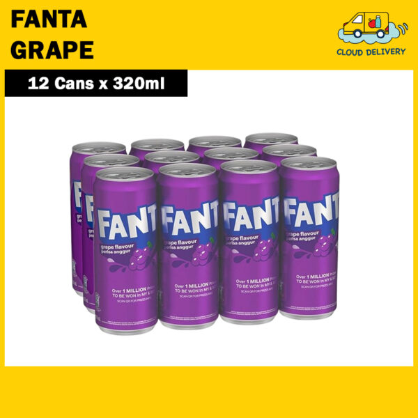 Fanta Grape Can Drink (12 x 320ml)