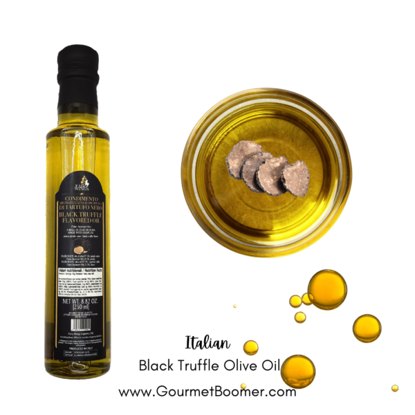 ITALIAN BLACK TRUFFLE OLIVE OIL GLUTEN FREE 250ML
