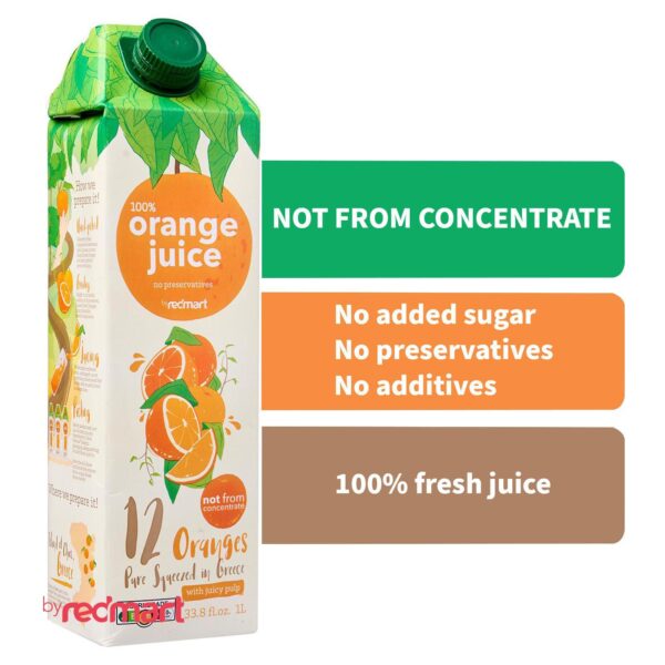 RedMart NFC 100% Orange Juice With Pulps 1L (Not from concentrate)