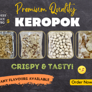 Keropok / Crackers (Tamban, Belinjau, Pisang, Udang, Muruku, Fishball, Tempeh, Rempeyek, Tapioca, Lekor) by UMMI