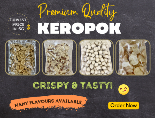 Keropok / Crackers (Tamban, Belinjau, Pisang, Udang, Muruku, Fishball, Tempeh, Rempeyek, Tapioca, Lekor) by UMMI