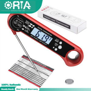 ORIA Digital Meat Thermometer, Instant Read Cooking Thermometer, UPGRADED WITH BACK LIGHT CALIBRATION, Fast Probe, for Kitchen, BBQ, Grill Food, Auto On/Off
