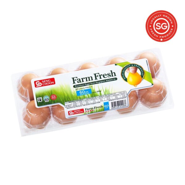 Seng Choon 60 G Farm Fresh Eggs (Keep Chilled)