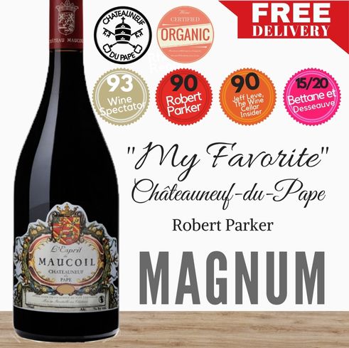 Château Maucoil Châteauneuf-du-Pape Esprit Red Magnum 2013 ~ Southern Rhone, France