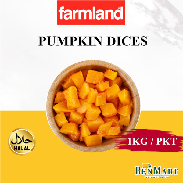 [BenMart Frozen] Farmland Diced Pumpkin 1kg - Vegetable