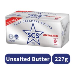 SCS Unsalted Pure Creamery Butter Block 227G