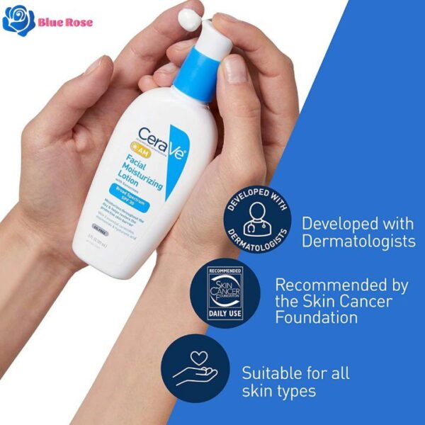 Blue Rose 89ml CeraVe AM PM Facial Moisturizing Lotion Daily day night ceramides Repair Sensitive Skin Cream Niacinamide Hyaluronic Acid moisturizer sunblock sunscreen skin care products