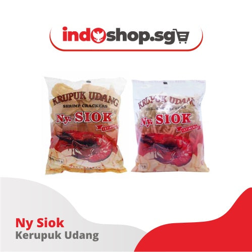 Ny Siok Raw Prawn Cracker 500gr | Krupuk Udang Ny Siok | Kerupuk Udang | Keropok Udang