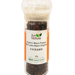 Sun Nature - Organic Black Pepper 45G (Grinder)