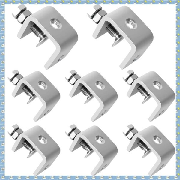 Small C Clamps Heavy Duty C-Clamp Stainless Steel Clamps with Stable Wide Jaw Opening & I Beam Design,Clamping Range 16-25mm