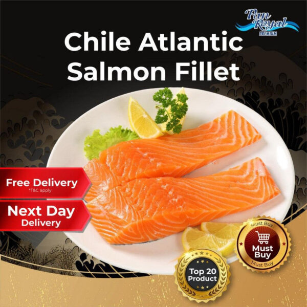 [PAN ROYAL] Frozen Chile Atlantic Salmon Fillet (500g +/-)