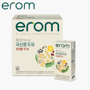[Erom] 이롬 17곡 두유 190ml Dr Hwang's Mixed Grains and Black Soymilk 190ml