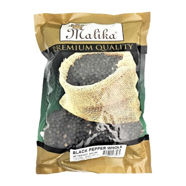 Malika Black Pepper Whole 500GM - By Dashmesh