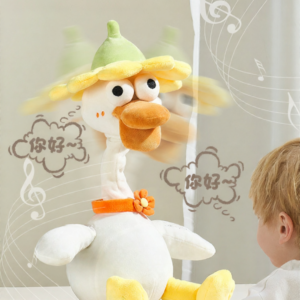 Learning to Speak and Crawl Duck Plush Toy