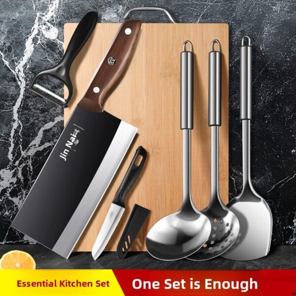 TINGLING | 免磨防锈斩切两用菜刀菜板 Kitchen Set