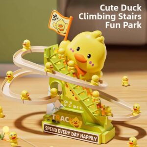 Educational Yellow Duck Slide Track Toy