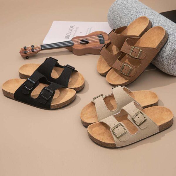 JOSEN LIGHTING | Summer New Square Buckle Slipper Comfortable Anti-slip
