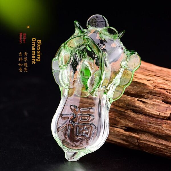 Rui Fei Color White Crystal Bok Choy Decoration Luxury Modern Simple Style Living Room Decoration Gift for Business Opening