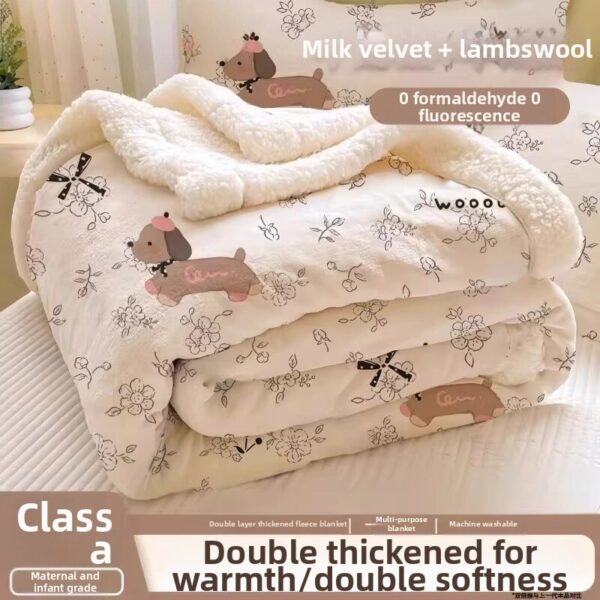 Thickening Lamb Wool Blanket