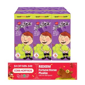 Yeo's Justea White Grape Green Tea Packet Drink 250ML (Pack Of 6)