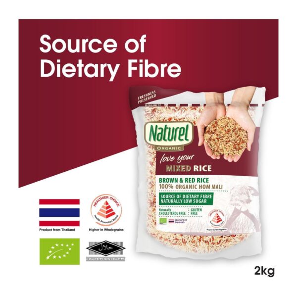 Naturel Organic Mixed Brown and Red Rice - 2KG
