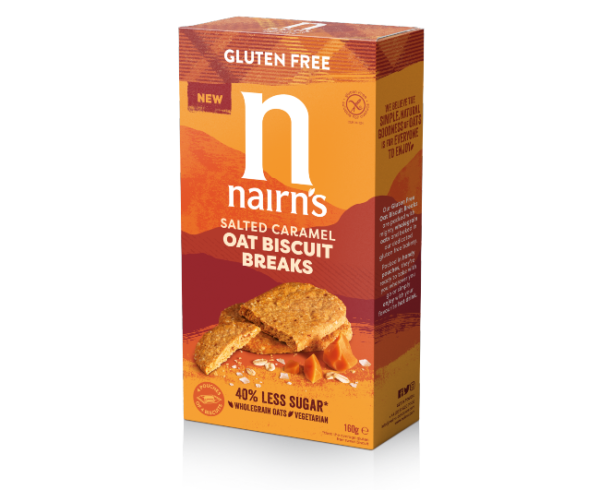 Nairn's Gluten Free Salted Caramel OatBiscuit Breaks 160g
