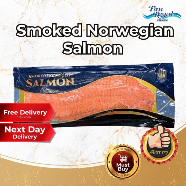 [PAN ROYAL] Frozen Smoked Norwegian Salmon (900g +/-) Pre-sliced