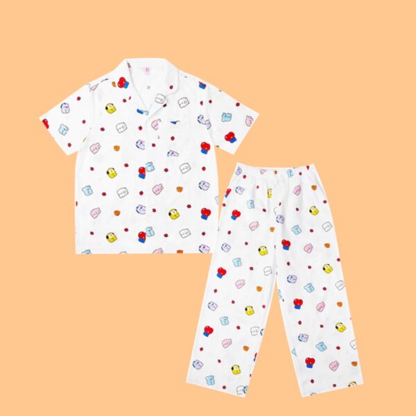 KPOP BT21 Sleepwear BTS Pajamas  chimmy/cooky/tata bundle Sleepwear 0115