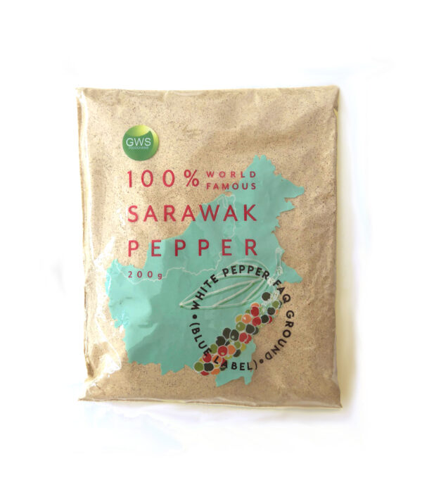GWS Sarawak White Pepper Ground 200g (Standard)
