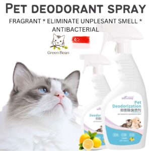 [SG SELLER] Pet Fresh Spray Pet Odor-Removing Spray Dog Cat Deodorant Antibacterial Spray Disinfection Spray (500ml)
